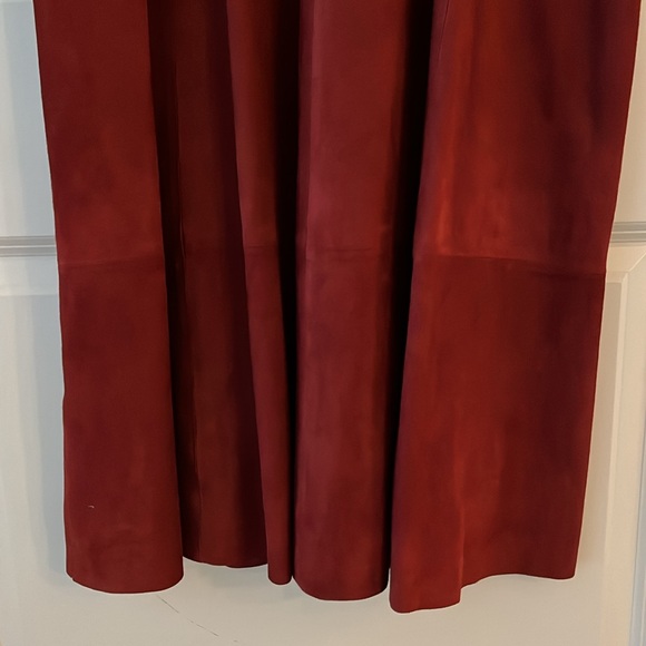 Antonio Melani Rust Red Dress in 100% Suede - Picture 4 of 14